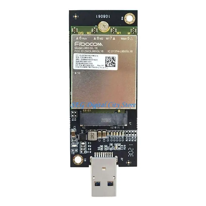 U75B L860-GL-16 LTE CAT16 4G WWAN CART GPS 1GBPS USB SUPORTE ADAPTOR LTE & WCDMA