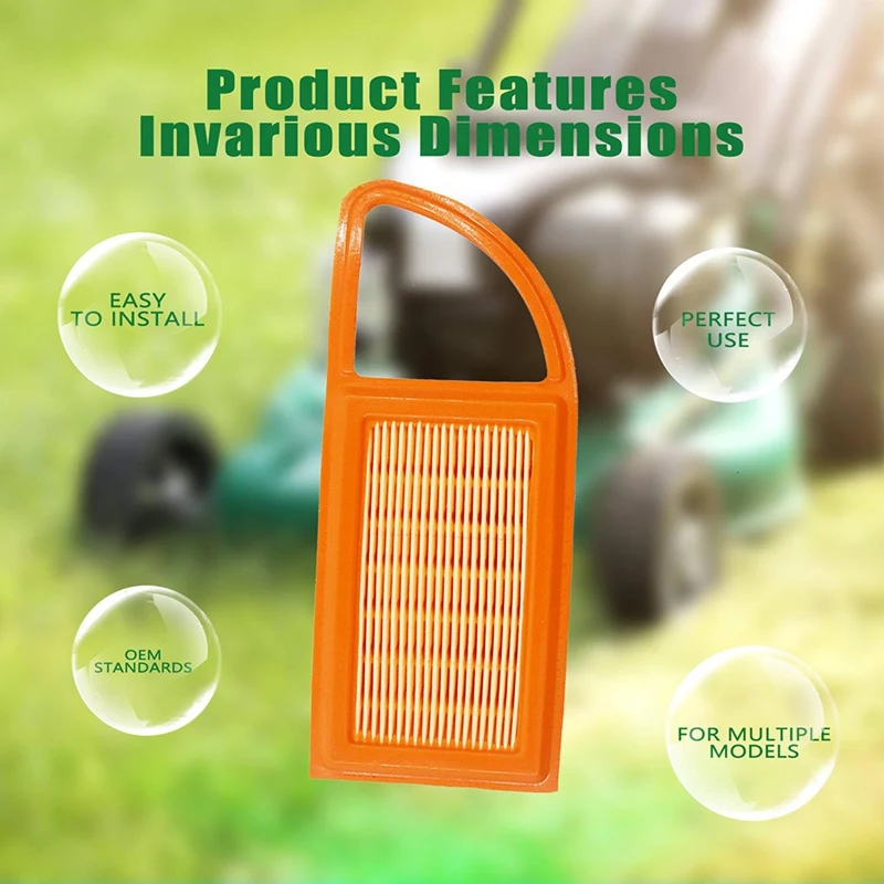 DT16 Air Filter Replacement 4282 141 0300 5-Pack for BR500 BR550 BR600 Backpack Blowers - Aftermarket Plastic