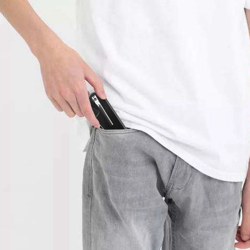 2ชิ้นผู้ชายผู้หญิงสวยงามทำด้วยมือคลิปหนีบผมแบบพกพาที่หนวดหวีจัดแต่งทรงผมแบบพกพา