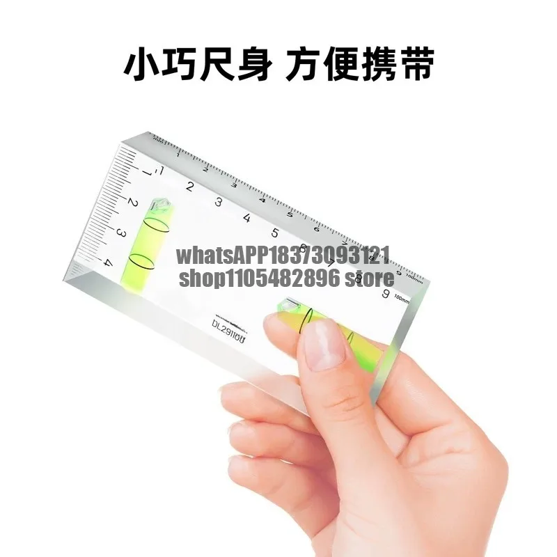 Tool DL291100 100mm transparent acrylic level mini and portable level