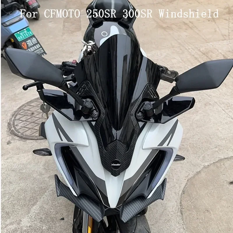

For CFMOTO 250SR 300SR MY22 250 300 SR Black Motorcycle Double Bubble Windshield WindScreen