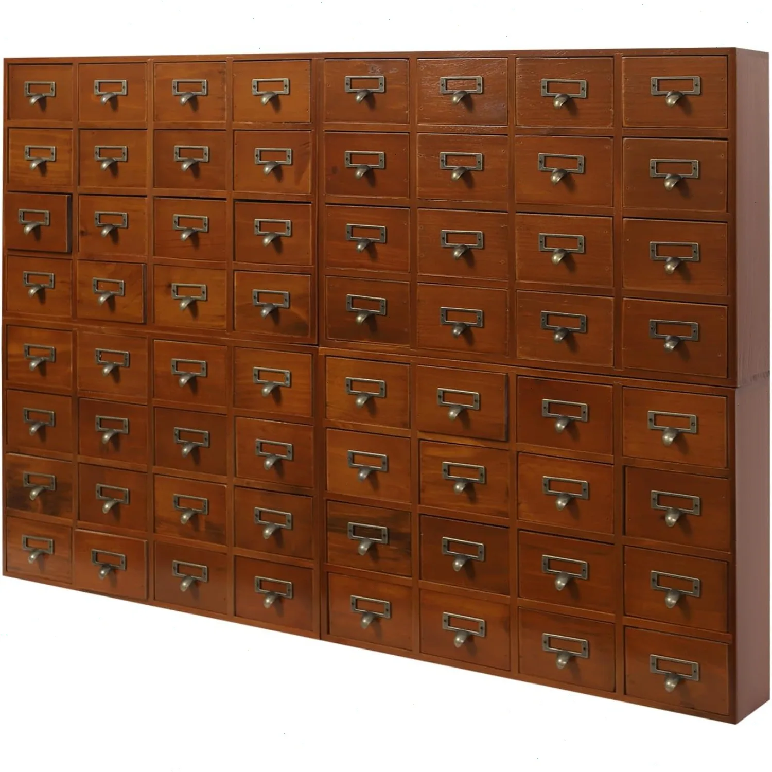 64 Drawer Vintage Wooden Storage Cabinet Box