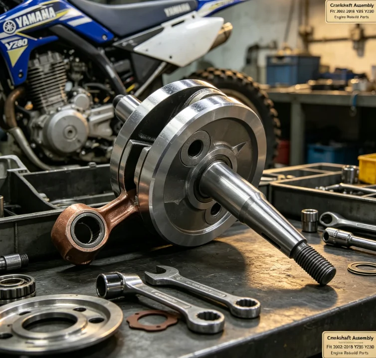 YZ85 YZ80 Crankshaft Fit 2002-2018 Yamaha Dirt Bike Engine Crank Shaft Replacement Accessory