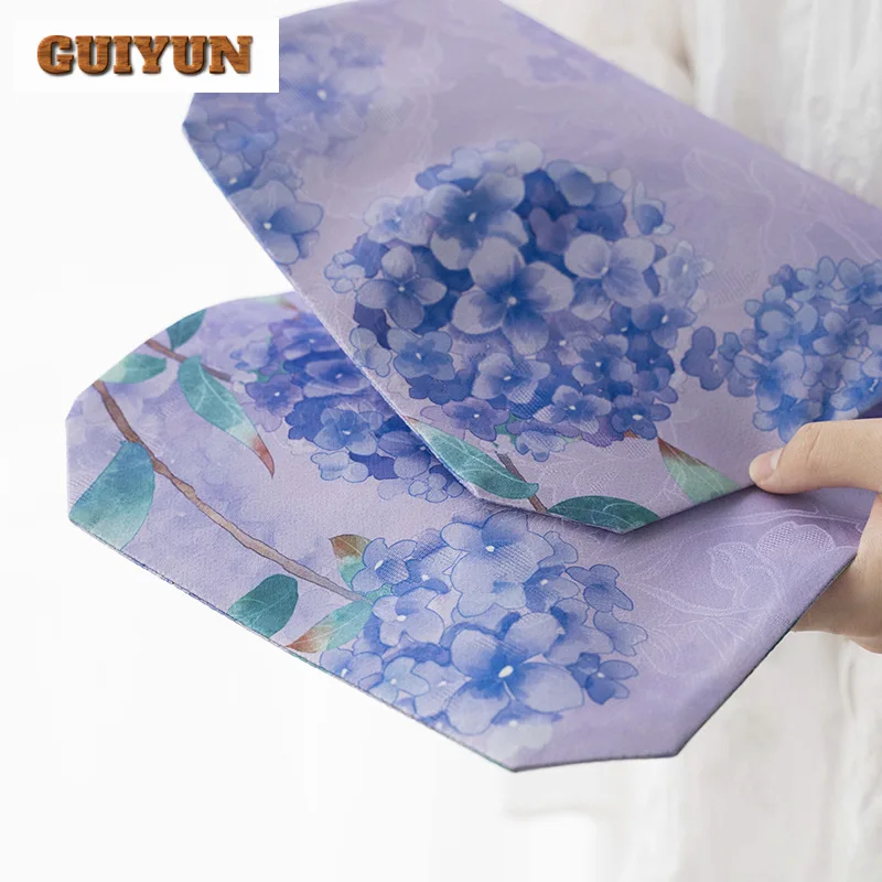 Luxury Cloud Veil Double-sided Tea Table Mats Elegant Tea Flag Drink Coaster Dinner Table Cloth Mat Tea Items Supplies Craft