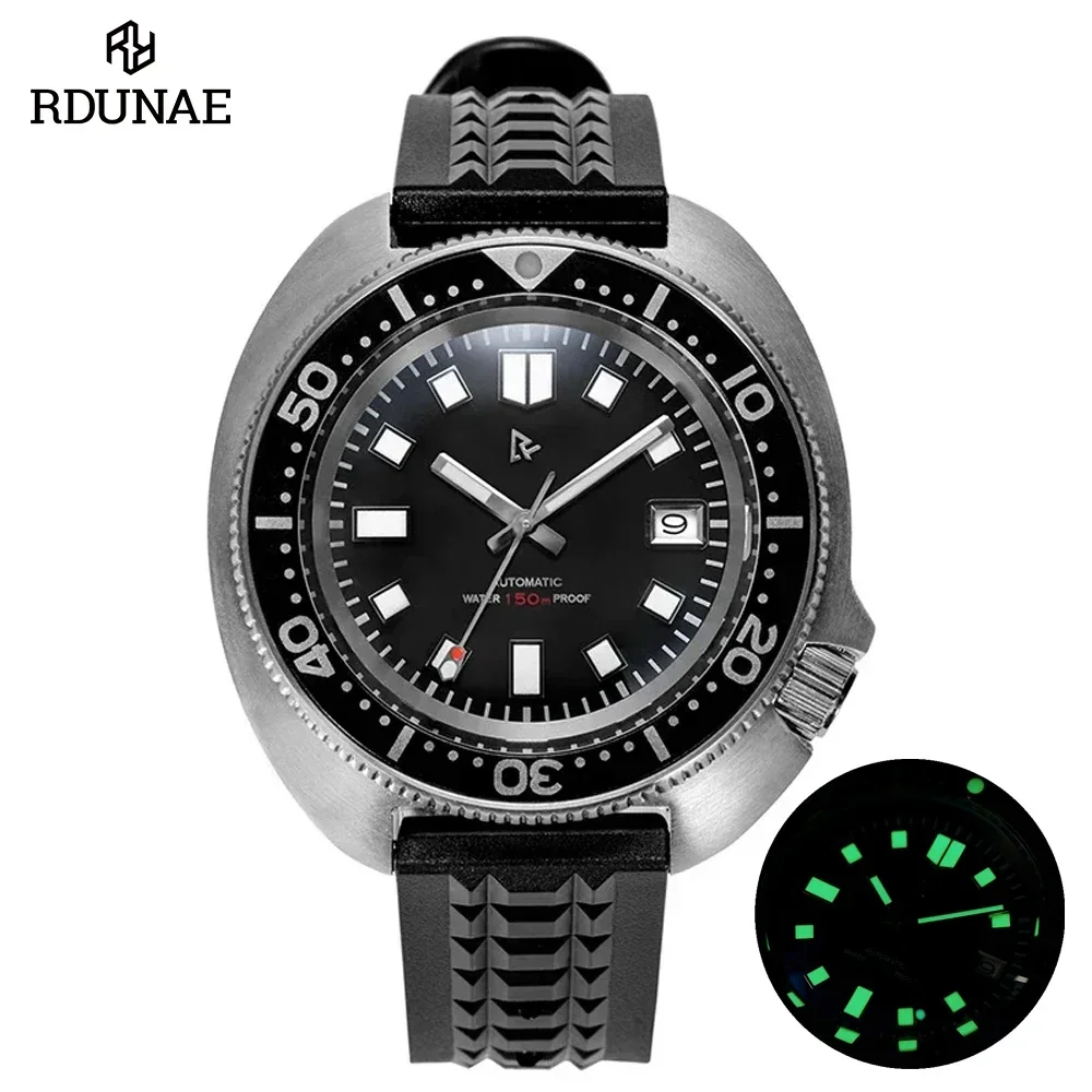 RDUNAE Watch For Men Abalone Series R2X Captain Willard Classic Retro Outdoor Diving NH35A Movement Mechanical Men\'s Watch 20Bar