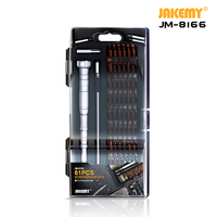 JAKEMY JM-8166 61-IN-1 Magnetic Screwdriver Set Precision Phillips Torx Screw Driver Bits for Phone PC Glasses Repair Hand Tools