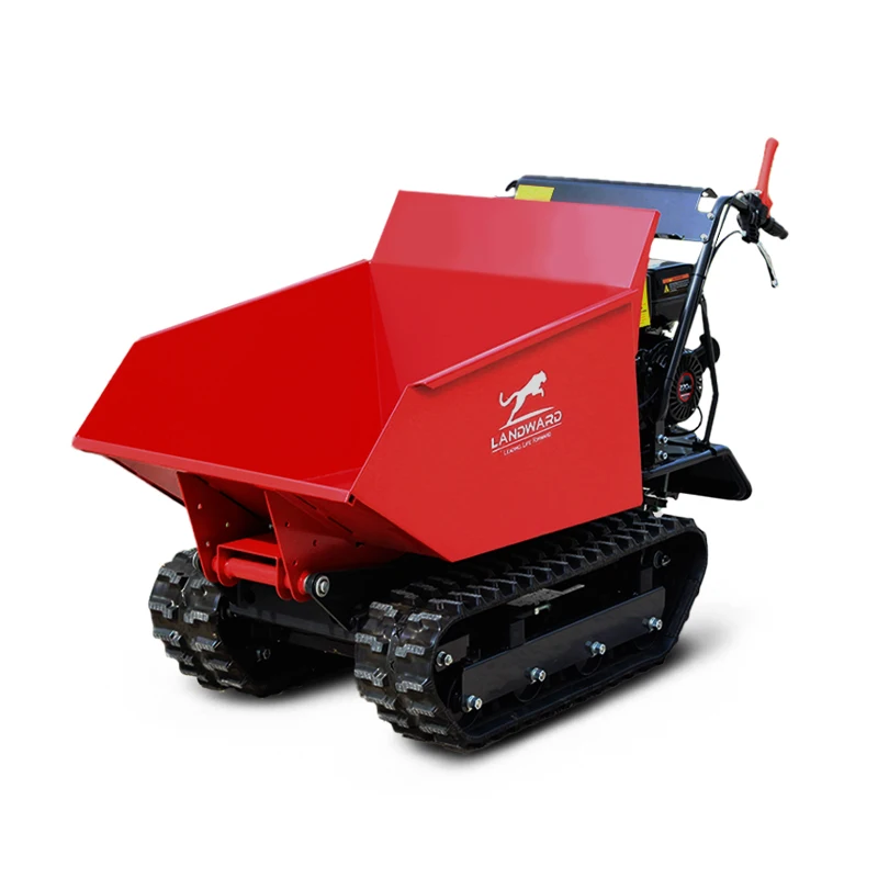 

Europe Best Selling Top Quality Small Dump Truck 500 KG Gasoline Mini Dumper Tiny Hydraulic Crawler Dumper Truck Customized Sale