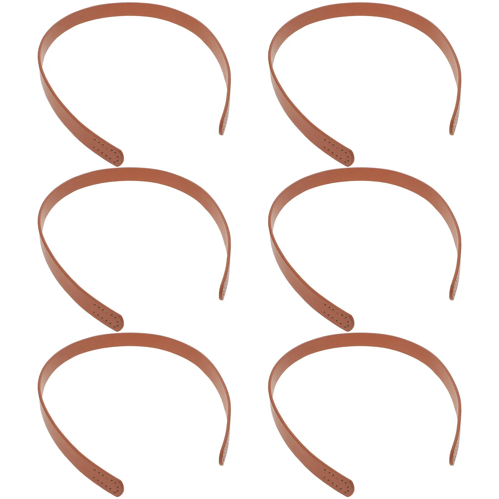 

Набор из 6 ремешков-ручек из полиуретана для сумок: замена для самостоятельного изготовления сумок, тоутов, вязаных сумок, сумок ручной работы, удобные для шитья