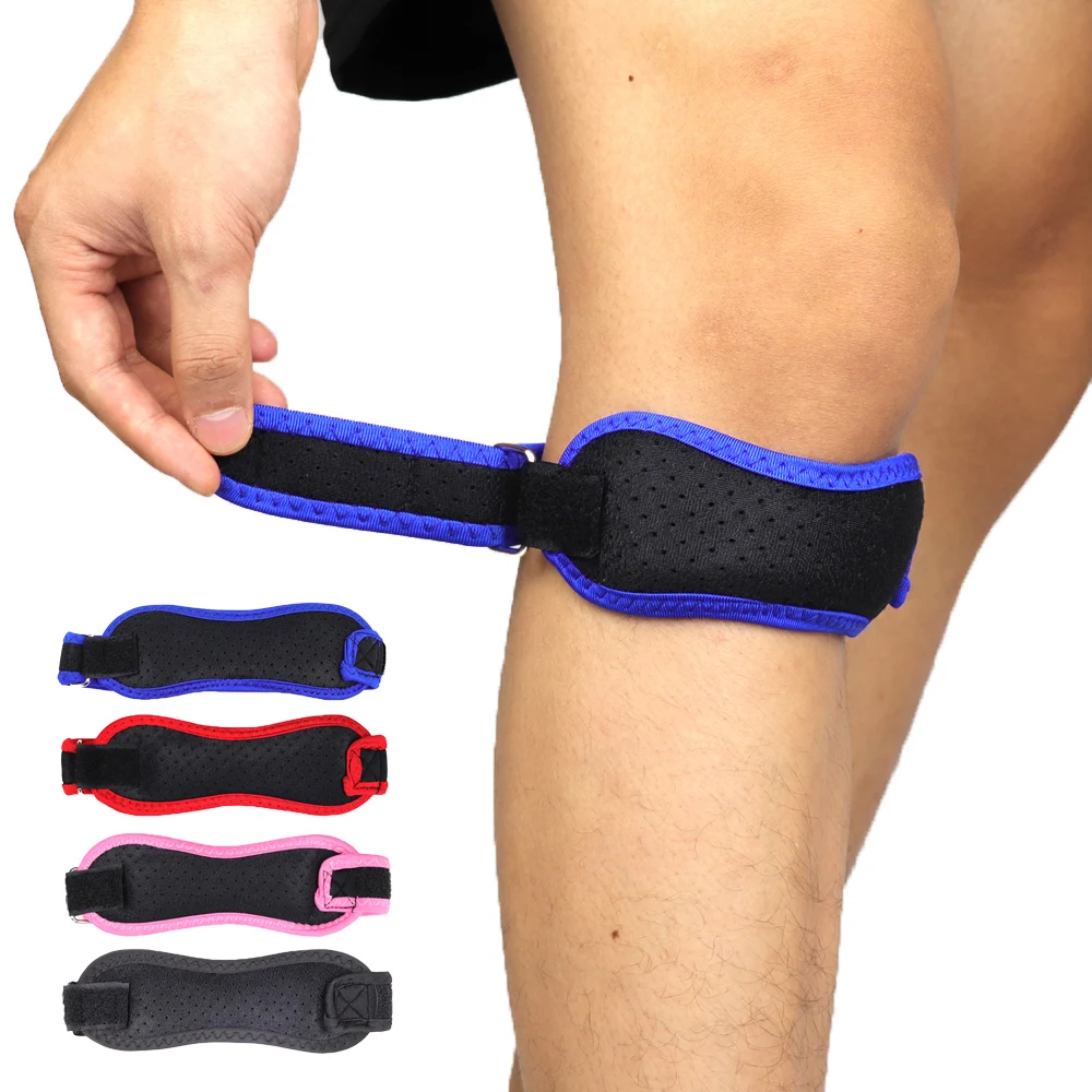 Non-Slip Silicone Gel Knee Strap 1/2Pcs – Shock Absorbing Patella Tendon Band for Running, Basketball, CrossFit & Joint Care