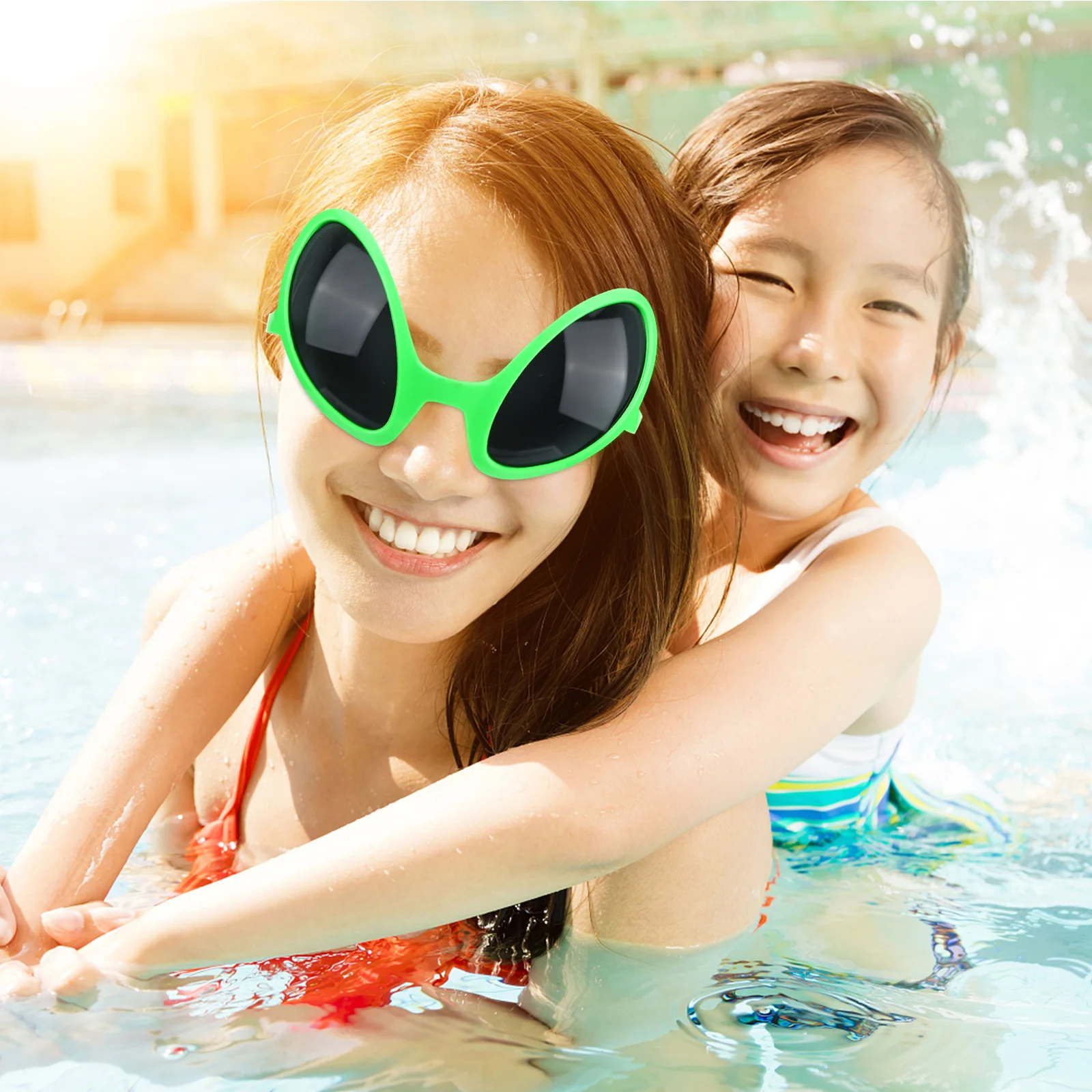 

1Set Martian Antenna Headband Glasses Cool Funny Eyeglasses for Adult Kids Party Favors Photo Booth Props Halloween Dress Up