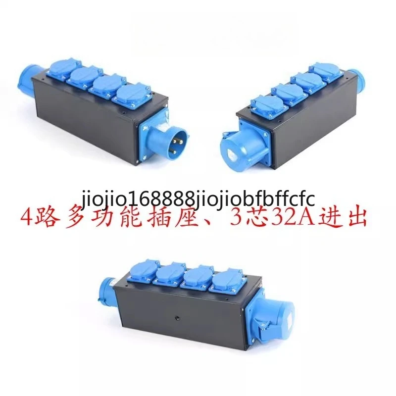 Suitable for  4-Gang 10A/16A Weatherproof Outlet 220V, Surface Mount Junction Box with Distribution Pane