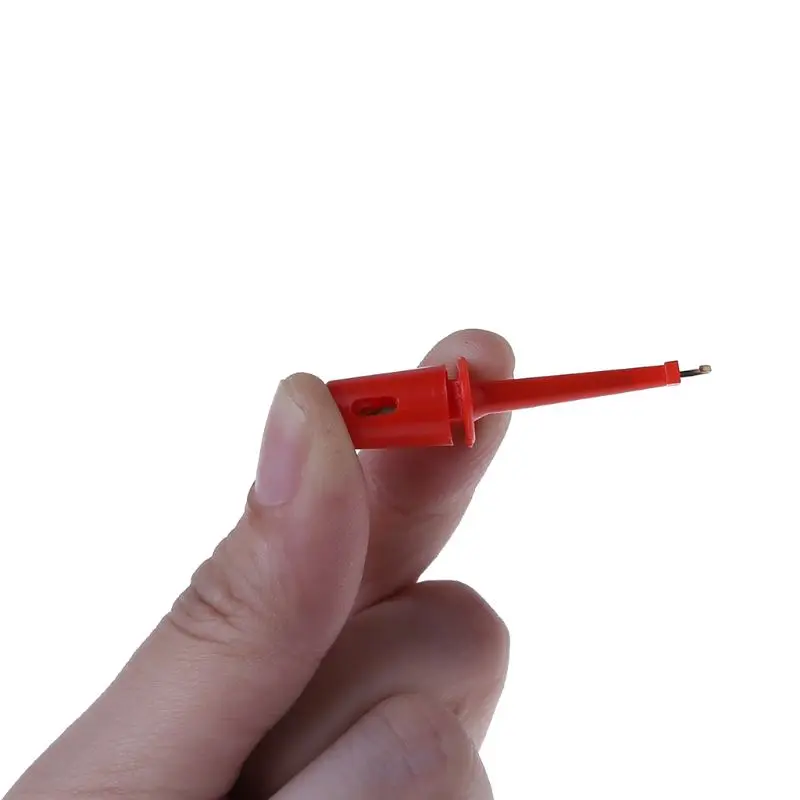 ใหม่ 1 คู่ Single Hook Clip Test Probe สายไฟ Mini Grabber สำหรับมัลติมิเตอร์