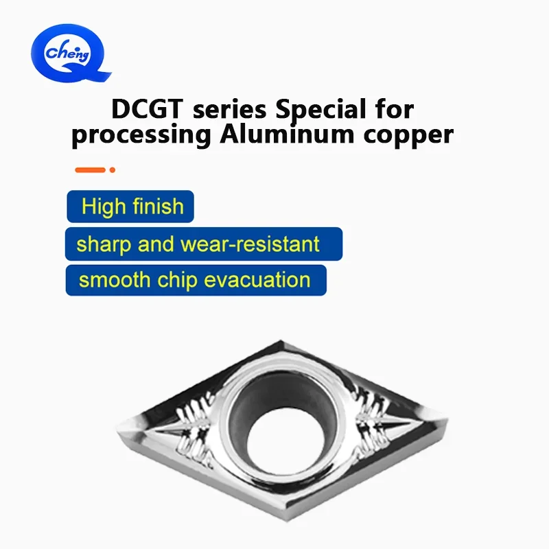 アルミインサート DCGT070202 AK HO1 DCGT070204 DCGT070208 DCGT11T302DCGT11T304 DCGT11T308 CNC旋盤用旋削工具