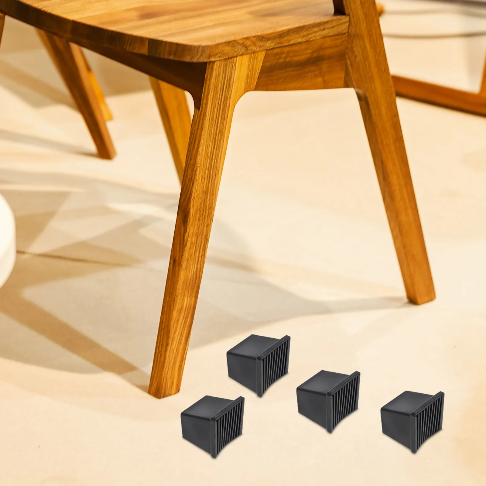 

4Pcs Anti-Skid Furniture Mats Chair Leg Protectors Covers Durable Floor Protectors Pads for Hardwood Tile Laminate Furniture