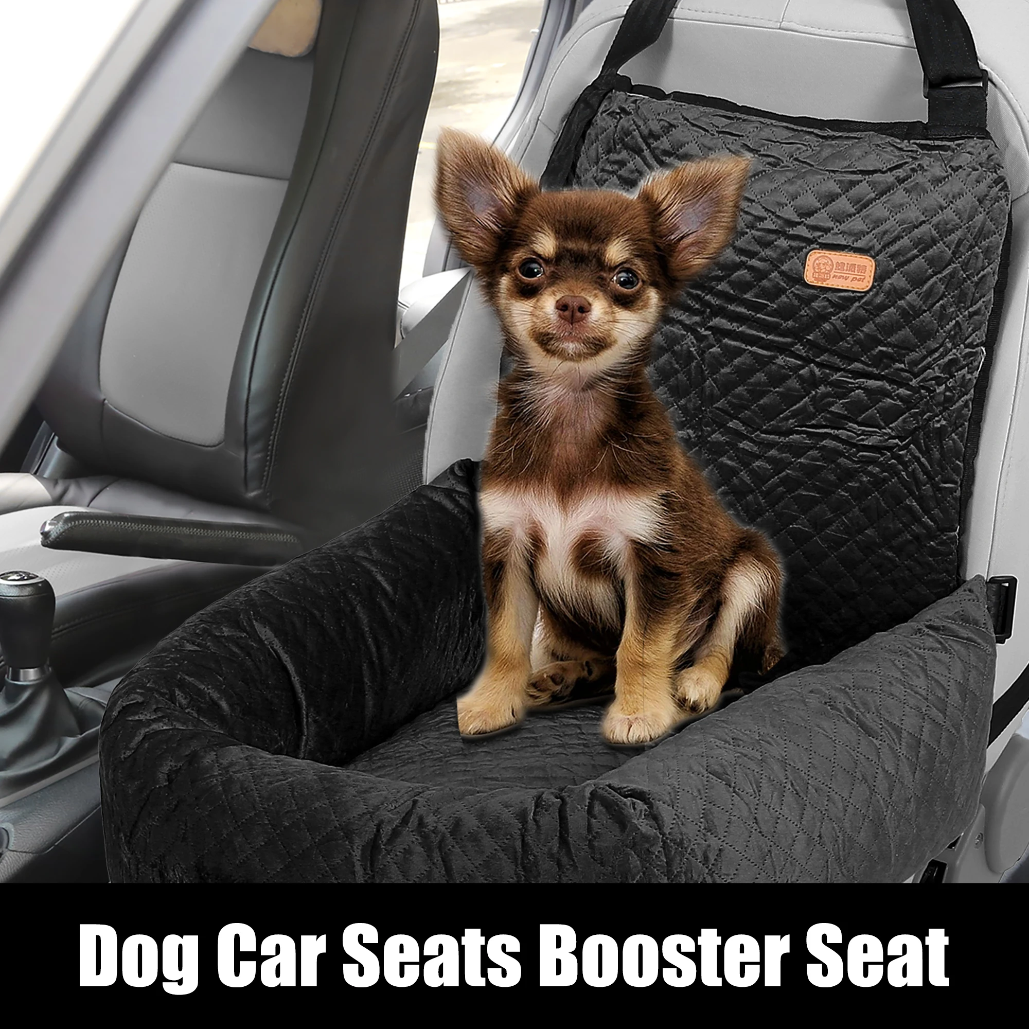 UXCELL Dog Car Seat Booster Seat Hammock Pet Carriers Bag Adjustable for Puppy Cat Pets Soft Bottom Travel Bed Accessories