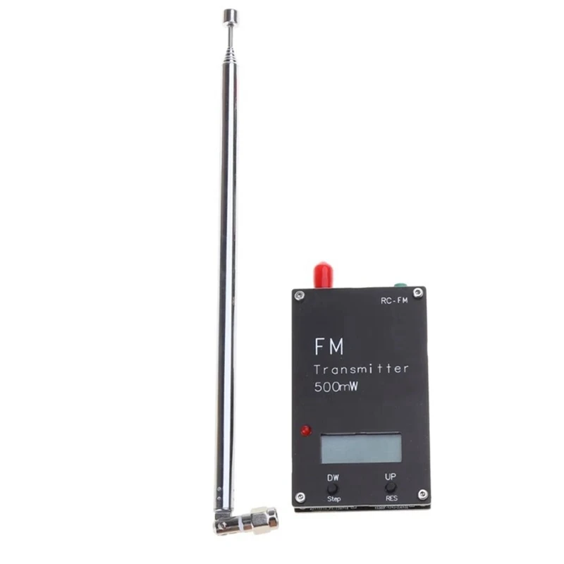 2000M 0.5W FM Transmitter LED Display Stereo Digital For DSP Radio Broadcast Campus Radio Station Receiver