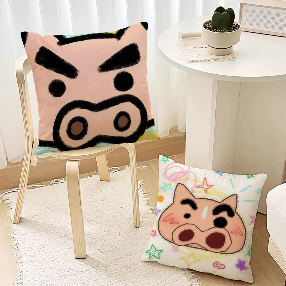Cartoon B-Buriburizaemon Cute Pig cushion cover For Bedroom Car Coffee Shop Room Soft Living Room Sofa Decorative Pillow Case