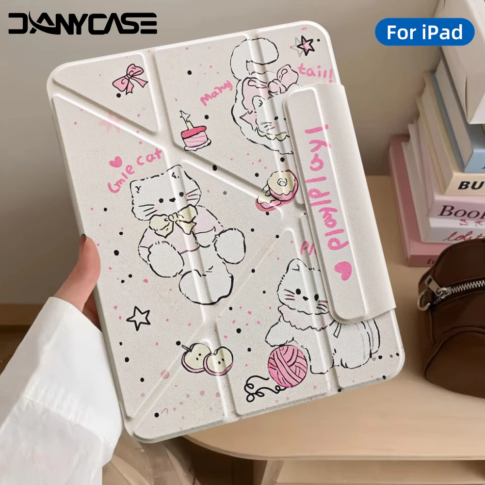 

Для iPad Air 11 13 M3 M2 A16 2025 Air 4/5/6th iPad Pro11 13 12.9 iPad 10-го поколения 7/8/9th 10.9 10.5 10.2 9.7 Магнитный чехол