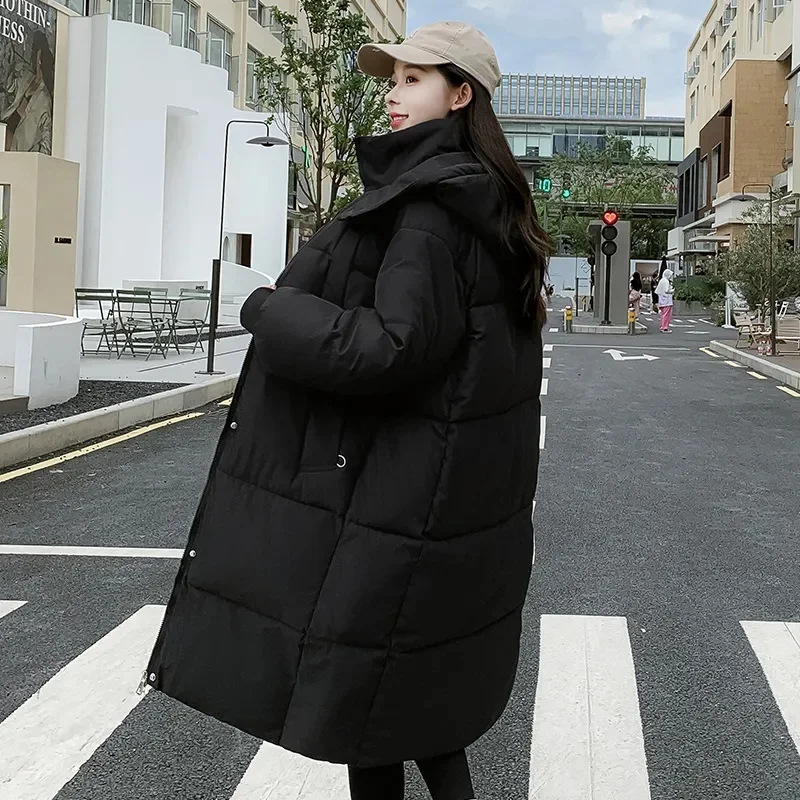 -30 degrees Winter Jacket Women Hooded Puffer Parkas X-long Jackets Casual Thick Warm Windproof Coat Female Outwear