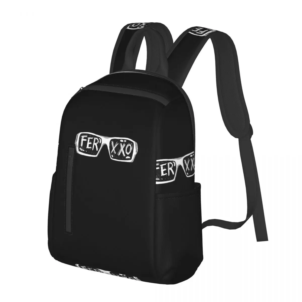 Ferxxo Glasses - Feid Logo Classic Sticker Student Backpack School Bag Hiking Travel Daypack for Men Women Bookbag Shoulder Bags