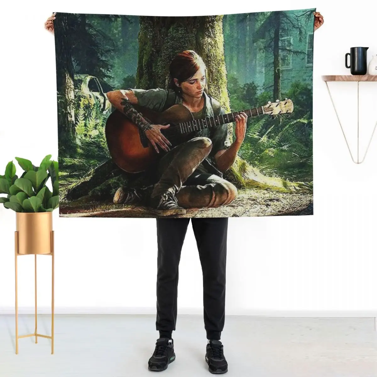 Ellie Guitar Throw Blanket halloween Cute Tourist Blankets Sofas Of Decoration Luxury St Hairys Blankets