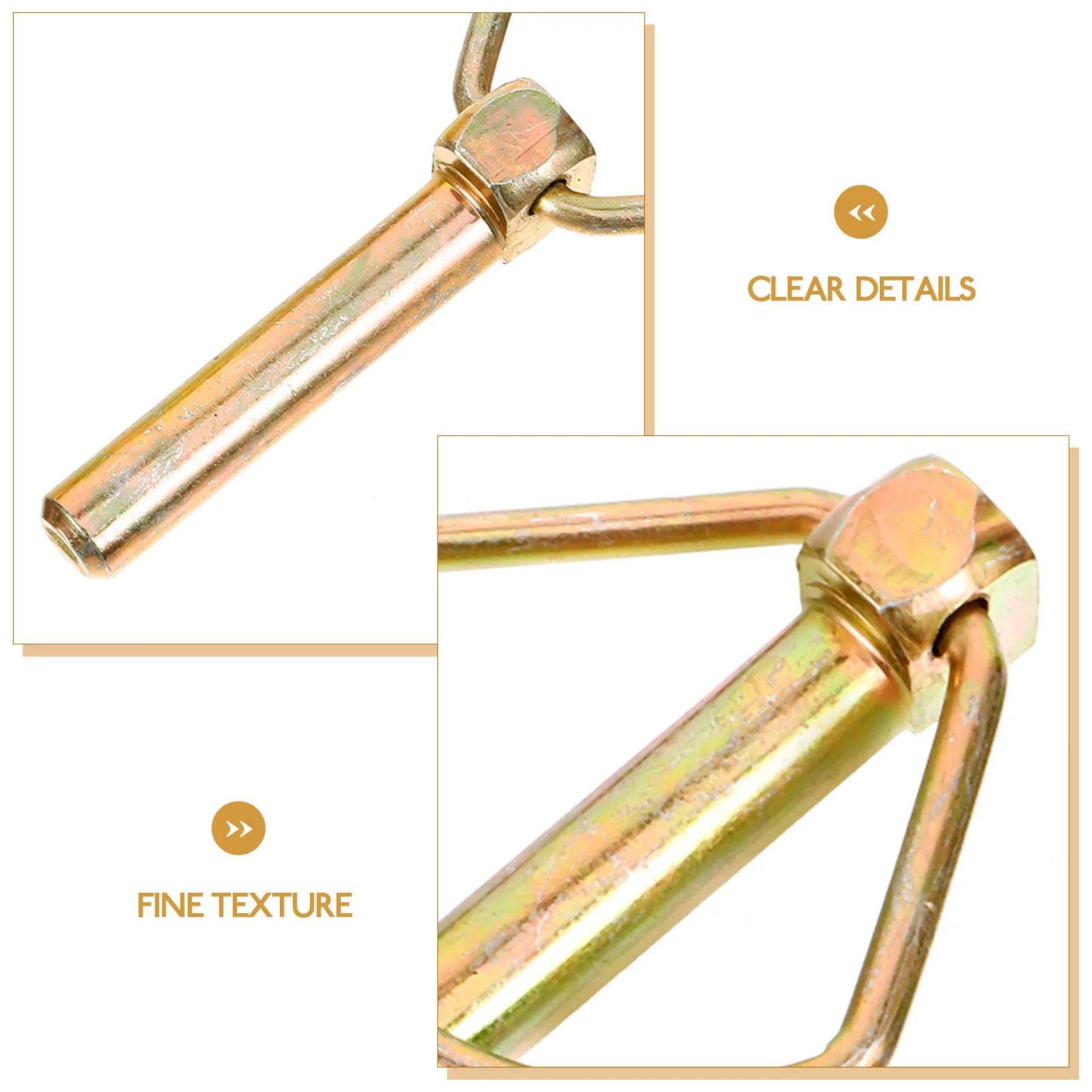 

5Pcs Shaft Locking Pin Strong Fastener for Heavy Duty Trailers Trucks Tractors Boats Bimini Tops Quick Release Design