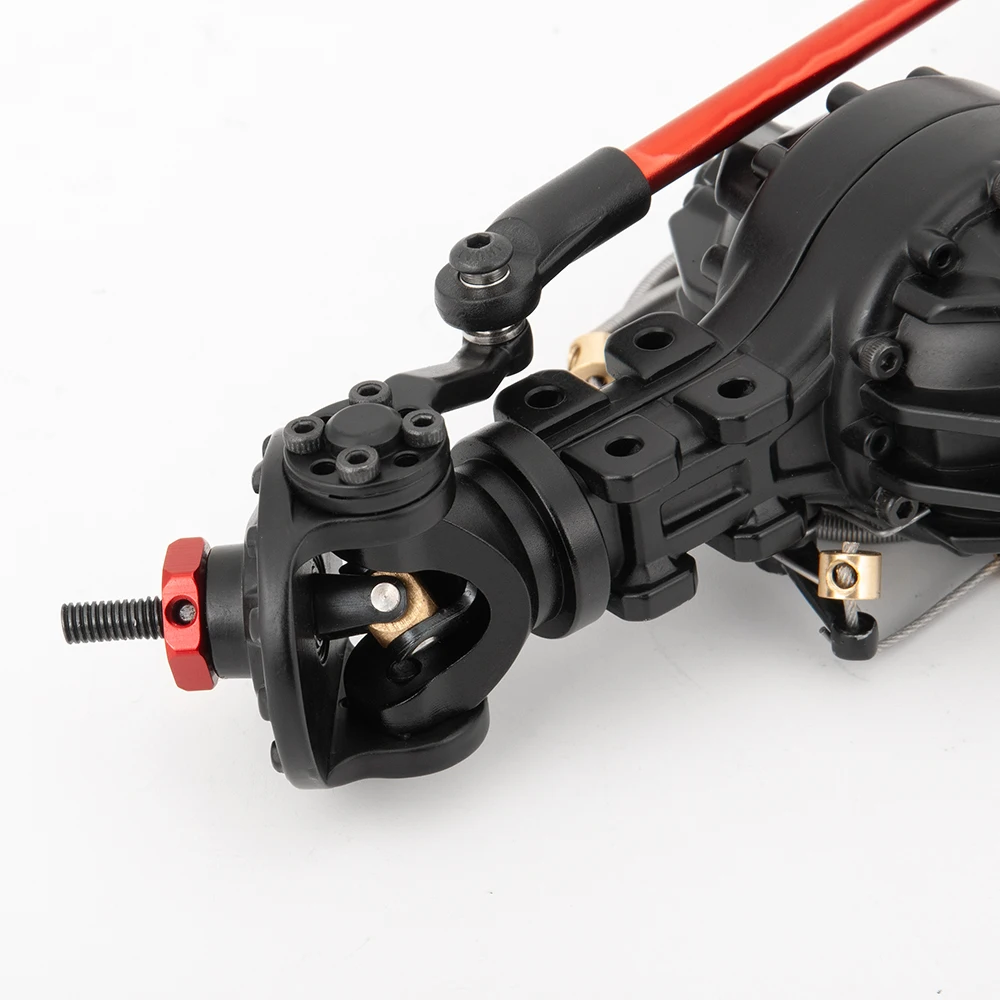 TRINOOD Metal Unpowered Rear Axle 133.5/155/182mm for Tamiya Tractor Trailer 1/14 RC Truck Car Front / Medium Differential Axle