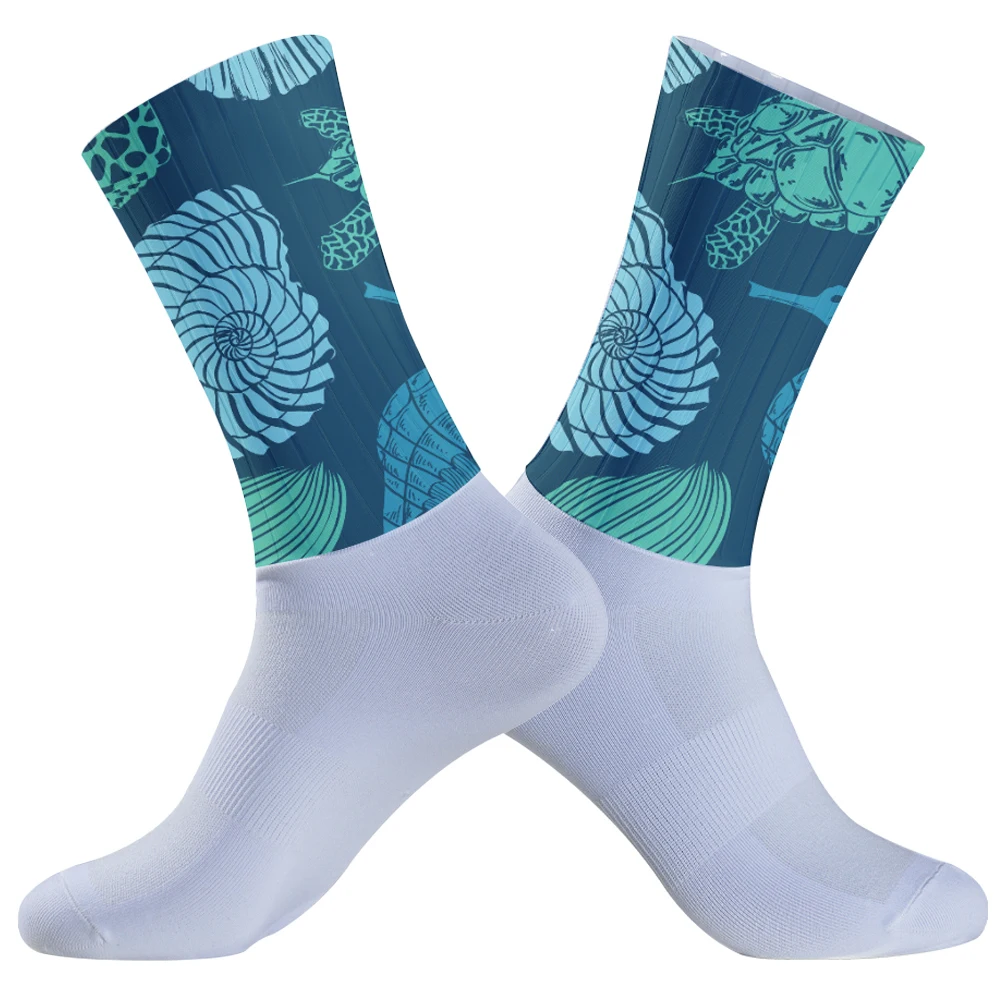 2024 Cycling Socks Street Fashion Sports Print Skateboard Socks Hip Hop ocean Hip Hop Socks