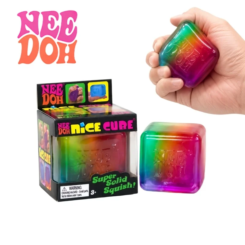 Fire Starter Cube - NeeDoh Rainbow Cube Squishy Fidget Toy