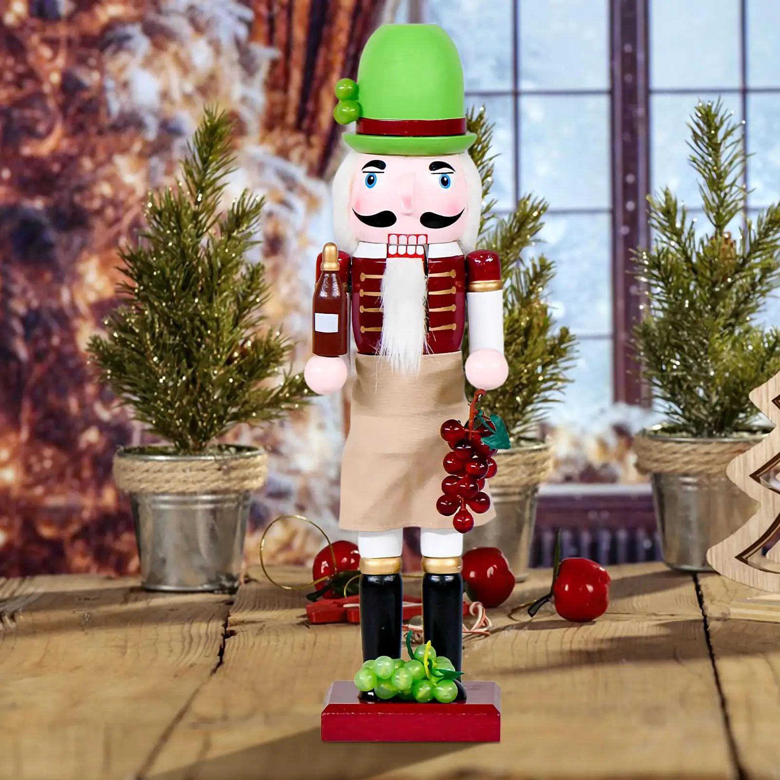 

Рождественские Щелкунчики, фигурка Щелкунчика, деревянная фигурка, украшение для игровой комнаты, камина, прикроватная тумбочка, кухонный обеденный стол