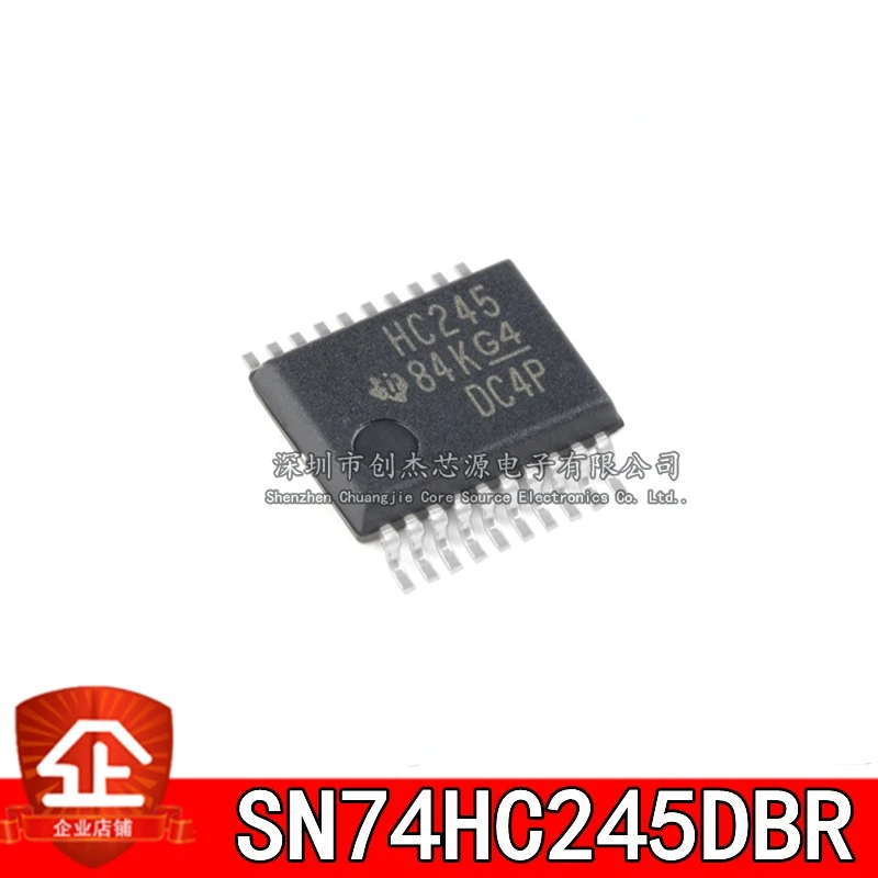 10pcs New and original SN74HC245DBR HC245 SSOP20 Tri-state output eight-way bus transceiver logic chip SN74HC245DBR HC245 SSOP20