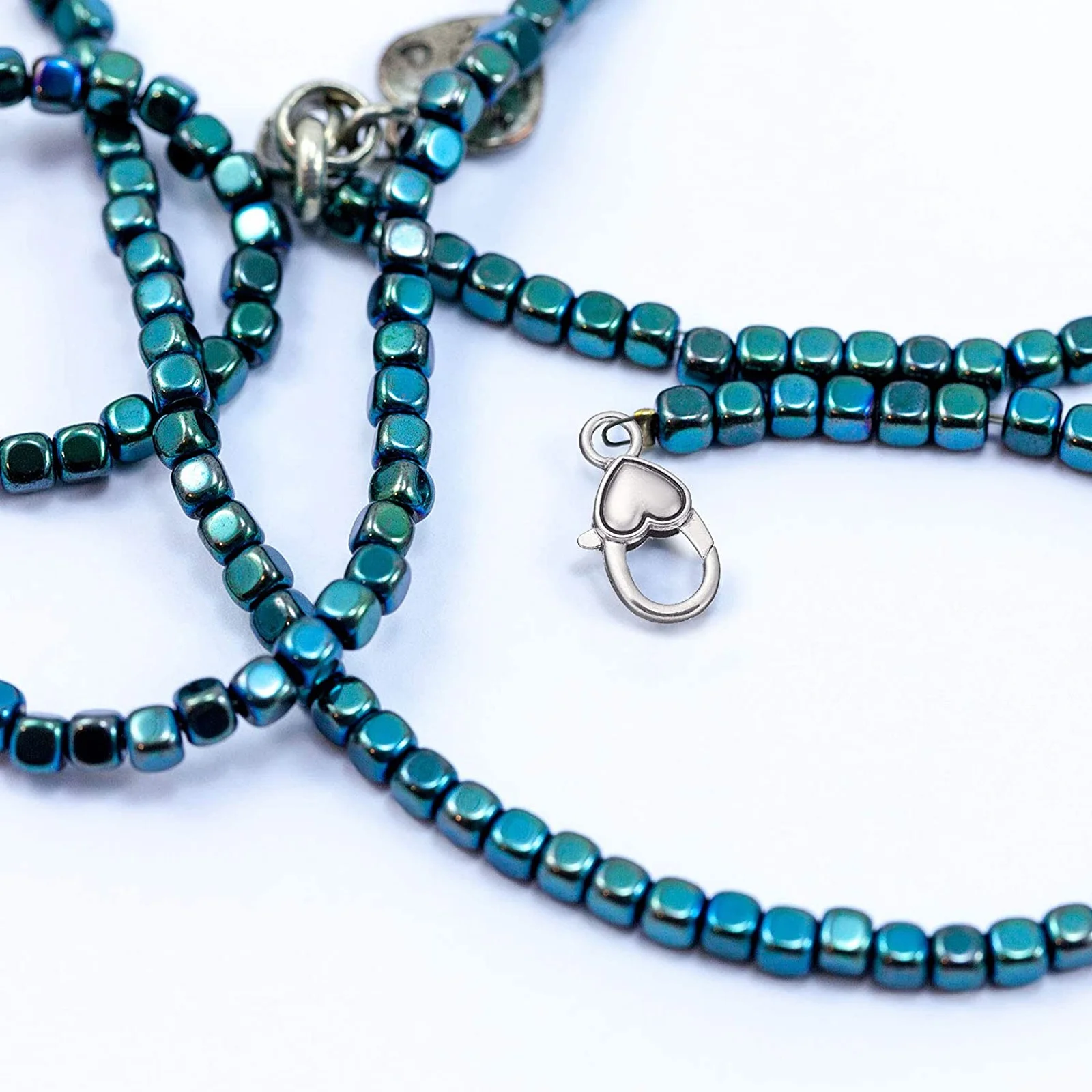 

80pcs Heart Lobster Claw Clasps Assorted Sizes Alloy Diy Jewelry Making Clips For Bracelets Necklaces Anklets Crafts Repair