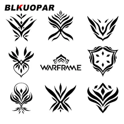 BLKUOPAR Warframe Game Car Stickers Creative Graphics Decal Waterproof Die Cut Windshield Caravan Car Door Protector