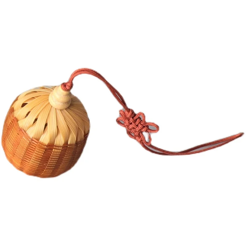 Small Wide Bamboo Worker Collection Version Ping An Bamboo Bell Baked Color Bamboo Hand Pieces Accessories Traditional Craft