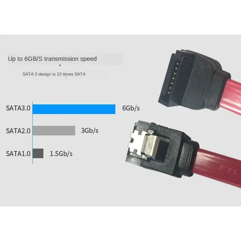 Cable de datos de disco duro SATA3.0, adaptador de cable de computadora SATA7P3.0, disco duro de transmisión de datos dos en uno