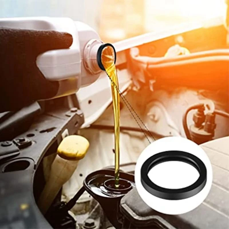AB15-10PCS Rubber Ring Can Black Gasket Gas Can Spout Gaskets Fuel Washer Seals Spout Gasket Sealing Rings Replacement