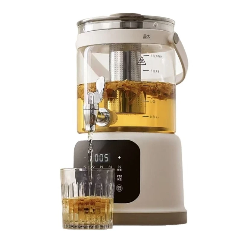 

Full glass health pot, household multi-functional kettle with faucet, kettle