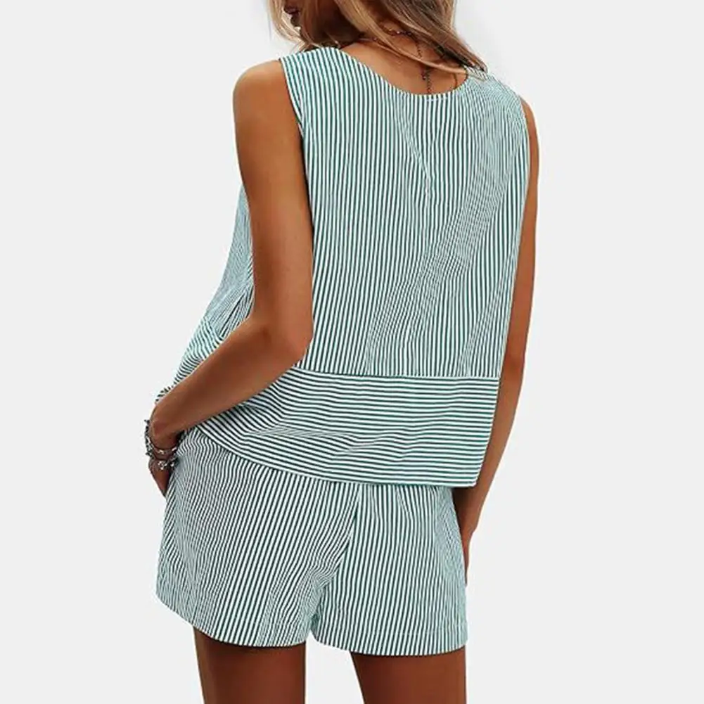 Fashion Women's Summer New In Matching Sets Sleeveless T-shirt And Shorts 2 Piece Sets Women Outfit Tracksuits