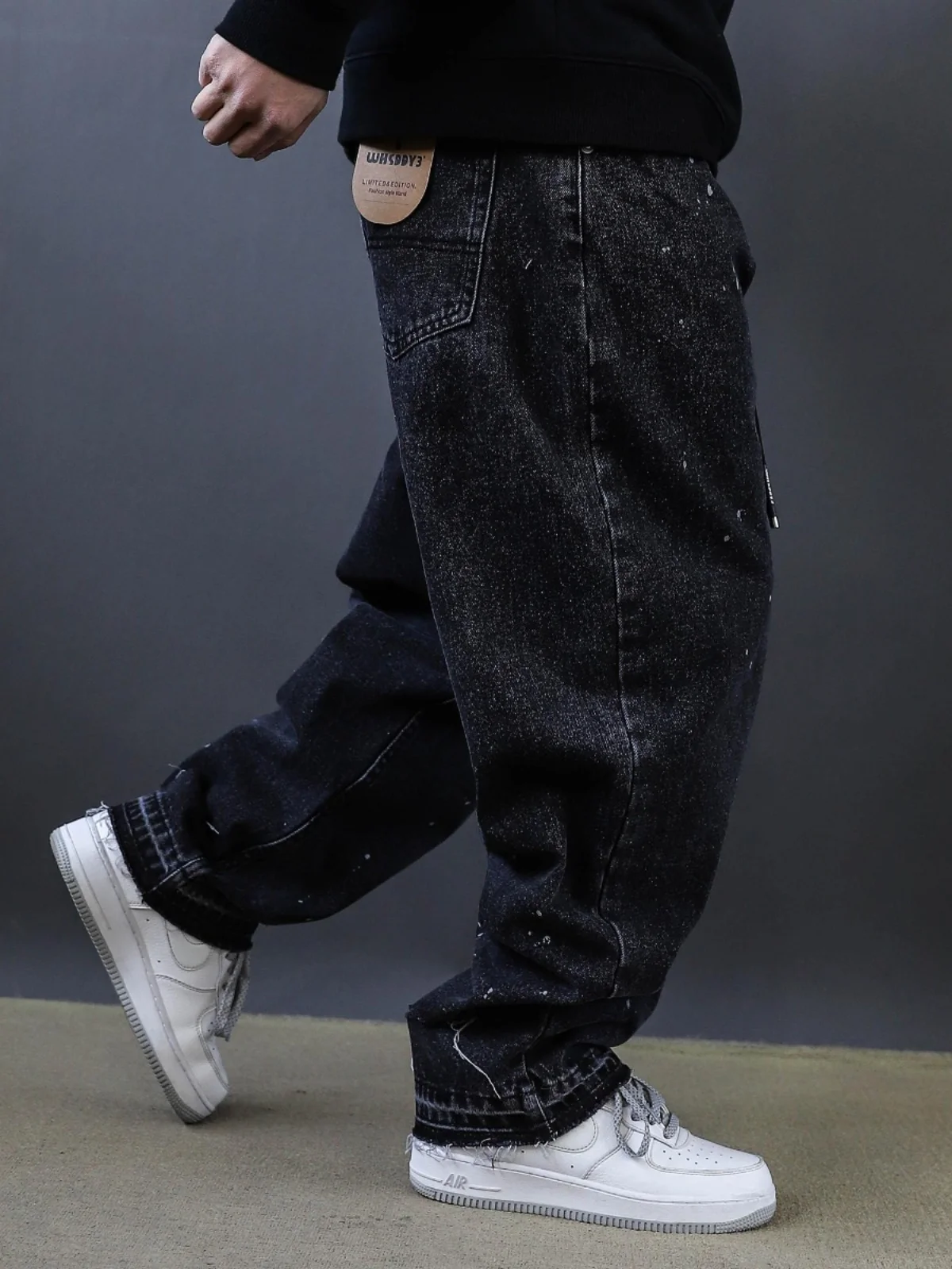 

Classic American Retro Denim Jeans Men's Long Straight Loose Casual Pants Vintage Washed Loose Fit Youthful Modern Style