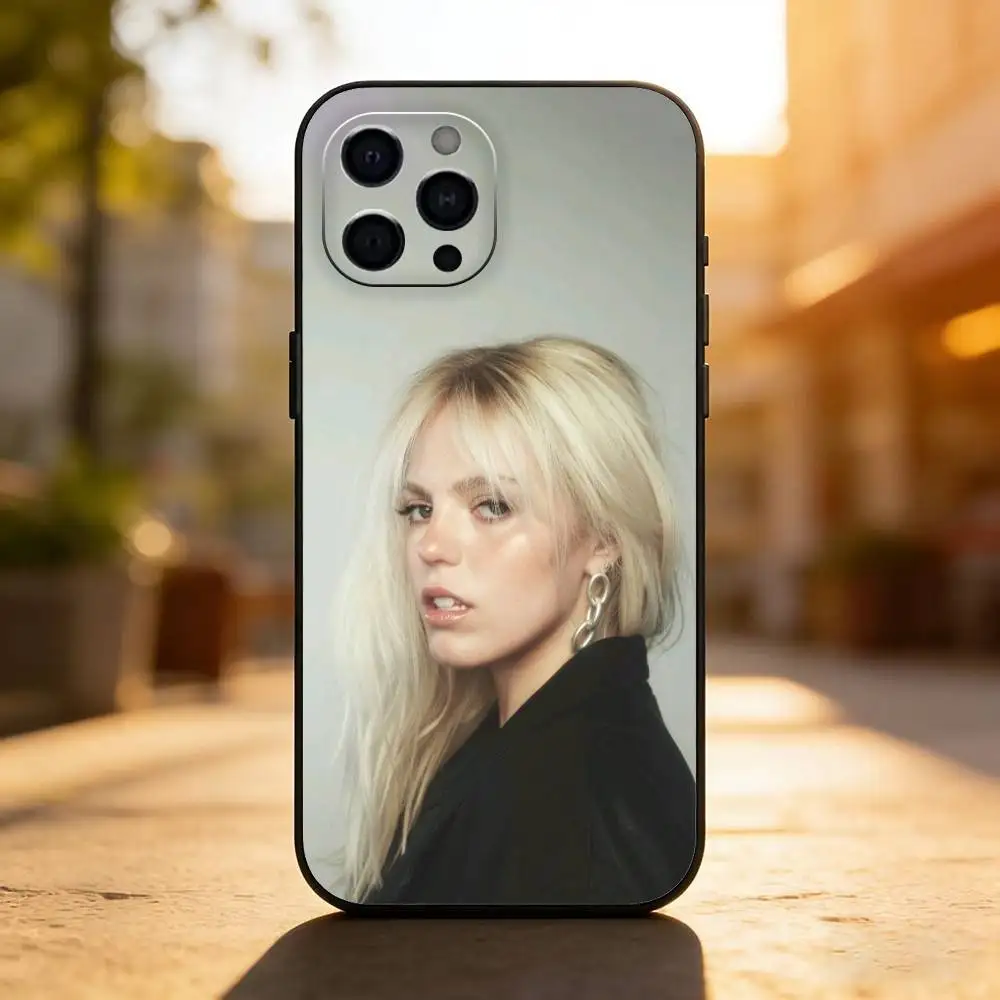 American Hot Singer R-renee Rapp Custodia per telefono in silicone nero morbido per IPhone 17,16,15,14,13,12,11, XS, Plus Pro Max