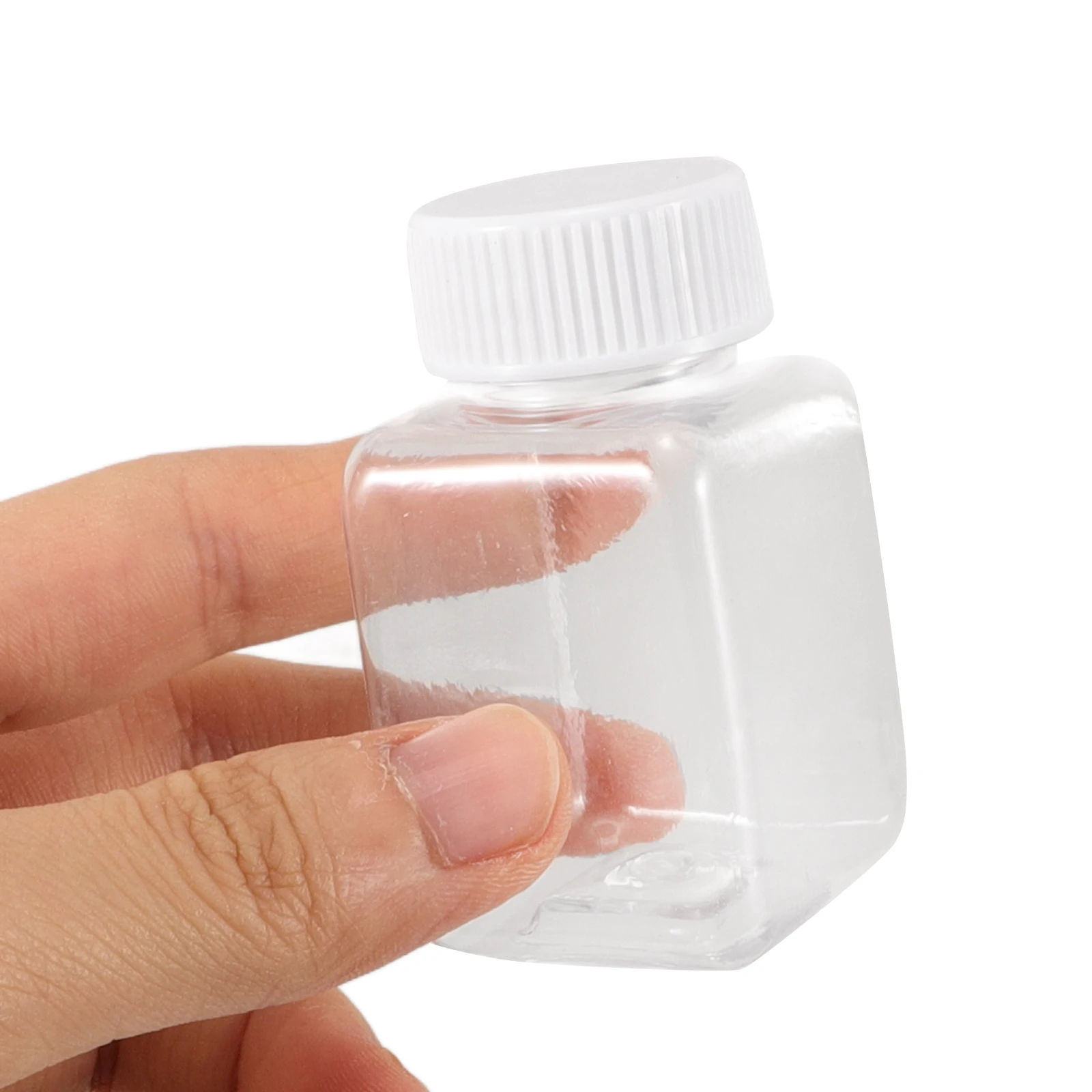 10 garrafas de subpacote de plástico dos pces recarga de armazenamento reutilizável pequena arma de brinquedo vazia de viagem