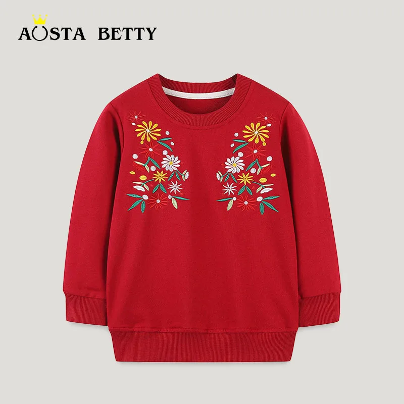 

Autumn New Children's Hoodie Children Pullover Long-sleeved Casual Embroidered T-shirt