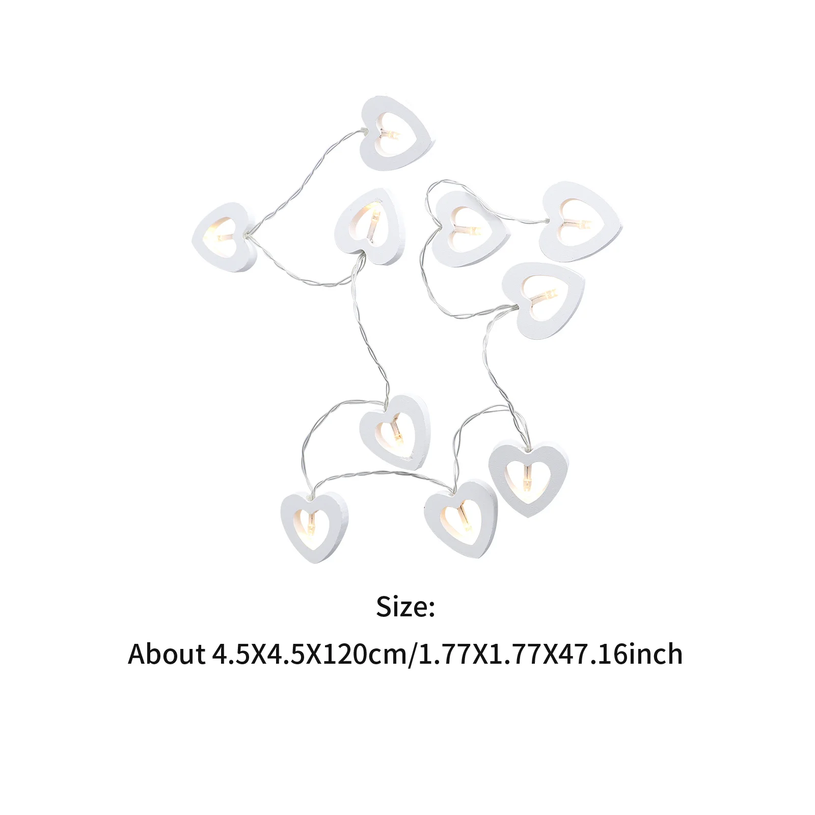 1Pcs Love Heart LED Lamp String Light Romantic Decorative Light for Wedding Party Festival Atmosphere String Lamp