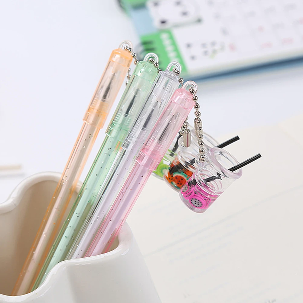 

10 Pcs Gel Ink Pens Pendant Roller with Students Writing