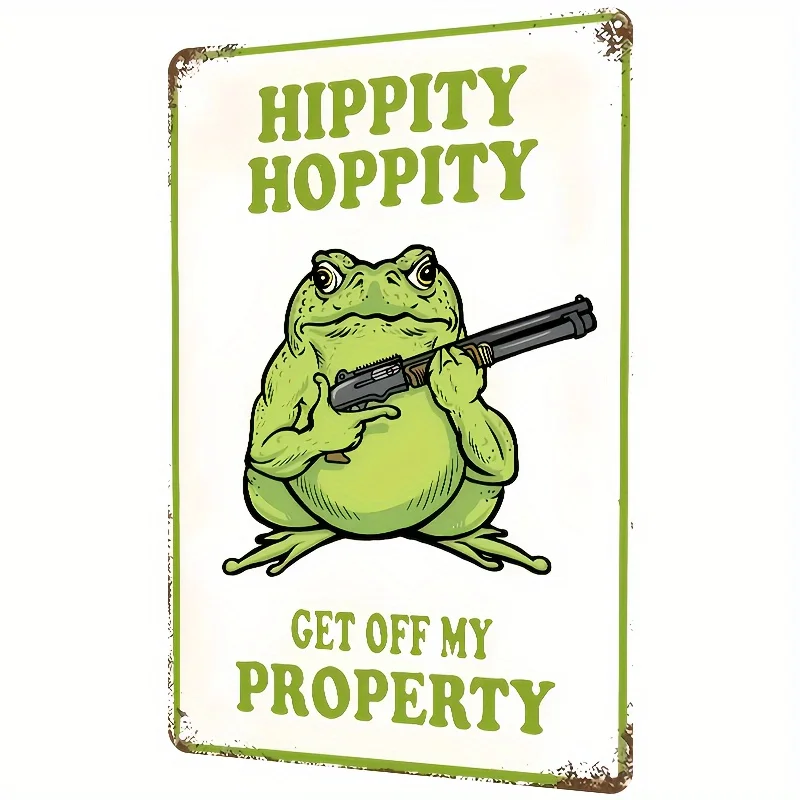 Fun Vintage Metal Tin Sign - 
