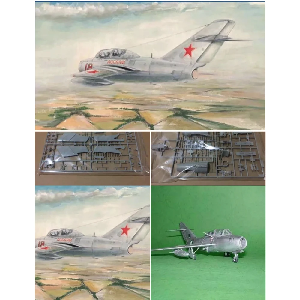 

Trumpeter 1/48 02805 Mikoyan Mig15 MiG-15UTI Midget Trainer Plane Airplane Plastic Assembly Model Building Kit Military Gift Toy