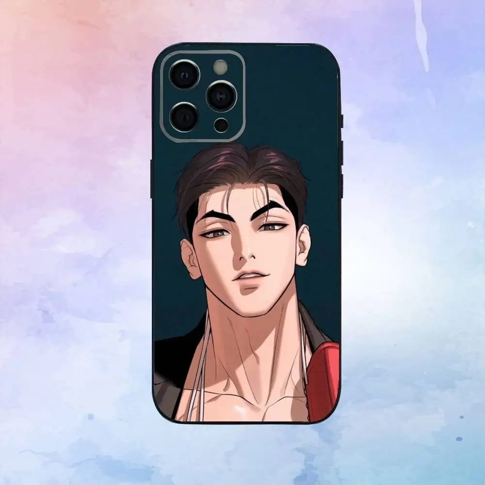 เคสโทรศัพท์ J-Joo Jaekyung สำหรับ iPhone17,16,15,14,13,12,11 Plus,Pro Max  แบบนิ่ม สีดำ