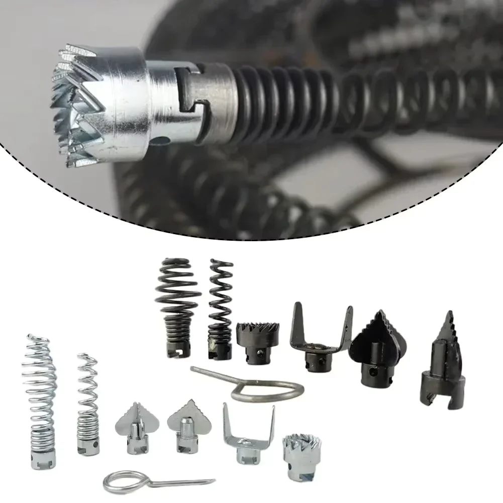 Pipeline Dredging Tool 3/2/1M Spring Electric Drill Connector 16mm Drain Cleaner Home DIYTools For Pipe Blockage Issues hardware