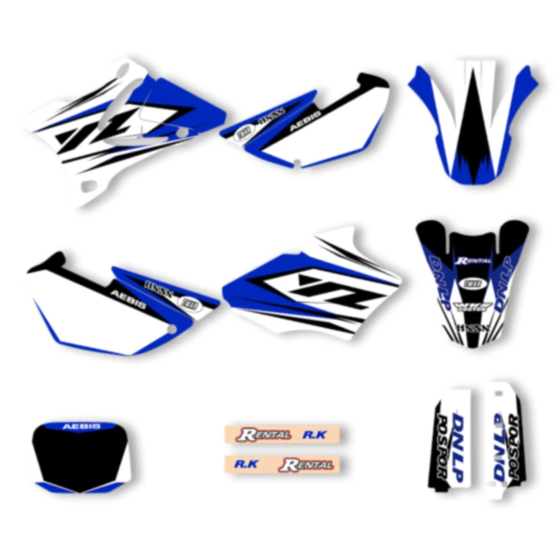 

Powerzone Motorcycle Graphics Decals Stickers Kits for YAMAHA YZ85 2002-2014 Number Name Background Custom