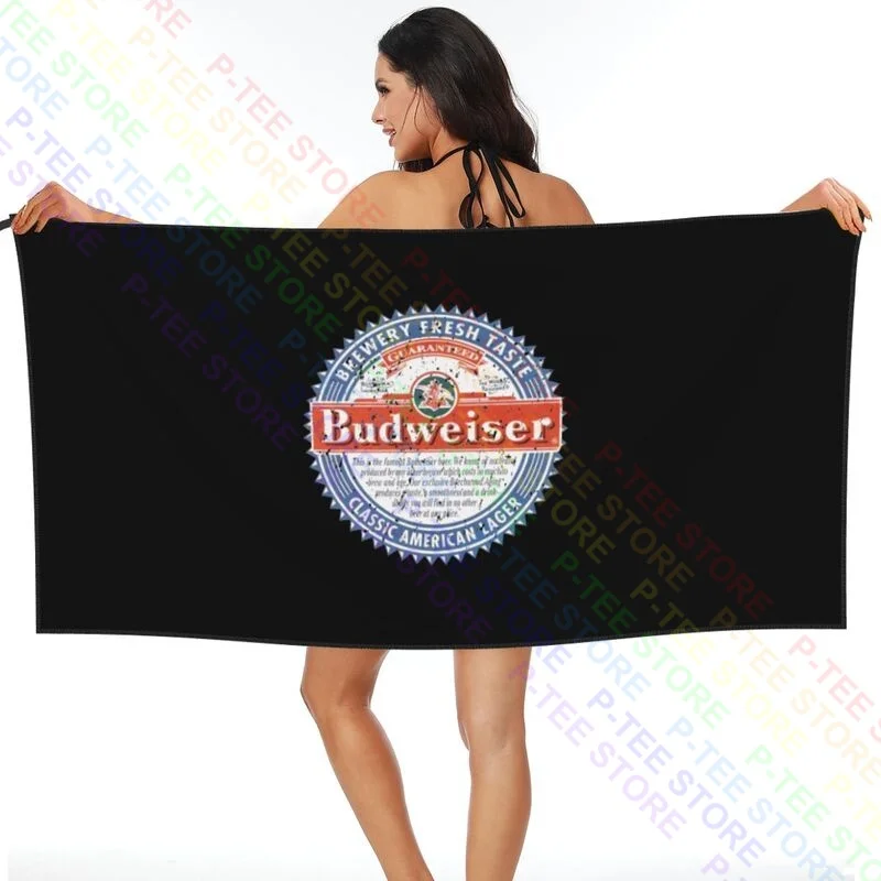 Budweiser Logo King Of Beers American Quick dry Towel Fashion Portable For Bathroom